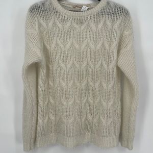 Soft Surroundings Sweaters size L Open‎ Knit Soft Ivory & Gold Size: L NWT